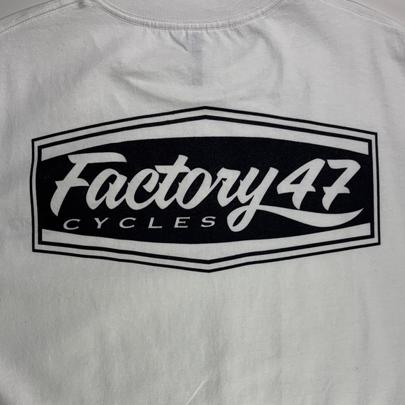 Alstyle Other - Factory 47 Cycles double sided White Men's Shirt